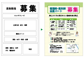 テンプレートチラシ印刷見本